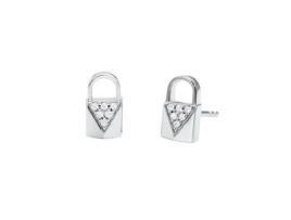Brincos MICHAEL KORS  PADLOCK STUD SILVER