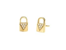 Brincos MICHAEL KORS  PADLOCK STUD GOLD