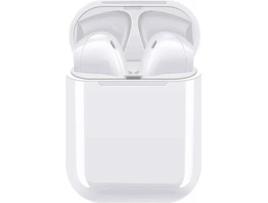 Auriculares Bluetooth True Wireless INTERSTELLAR inpods12 (In Ear - Microfone - Branco)