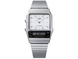 Relógio CASIO Vintage Homem (Resina - Prateado)