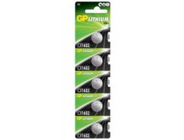 Gp pilas litio 5 pilas boton (cr1632-b5 gp)  3,0v-  53 mah g334