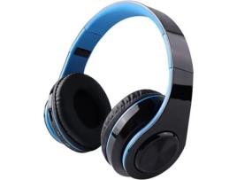 Auscultadores Bluetooth INTERSTELLAR Led (On Ear - Azul)