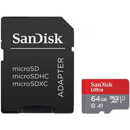 Cartão de Memória Kingston > 64GB Ultra Microsdxc 140MB/S+SD Adapter - SDSQUAB-064G-GN6IA