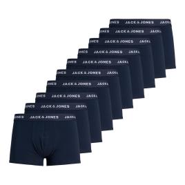 Jack & Jones Lote de 10 boxers lisos
