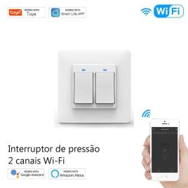 Interruptor de Pressão 2 Canais Wi-Fi