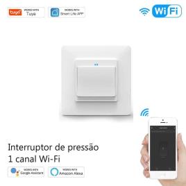 Interruptor de Pressão 1 Canal Wi-Fi