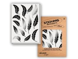Autocolantes Refletores WILL B STICKERS  Tamanho A5 Pluma