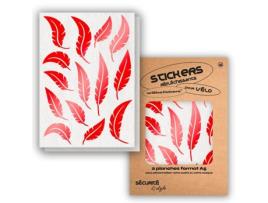 Autocolantes Refletores WILL B STICKERS  Tamanho A5 Pluma