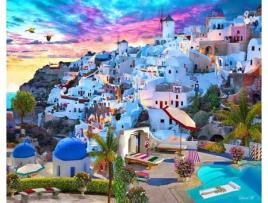 Tela FIGURED' ART Paint by Numbers - Paisagem Da Grecia  - Figured' Art Fa10051-Y (51x2,5x41,3 cm)