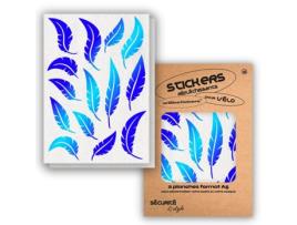 Autocolantes Refletores WILL B STICKERS  Tamanho A5 Pluma