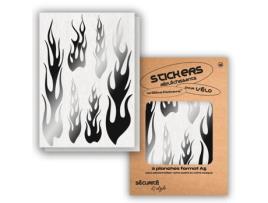 Autocolantes Refletores WILL B STICKERS  Tamanho A5 Chama