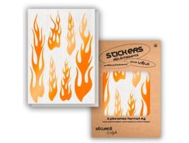 Autocolantes Refletores WILL B STICKERS  Tamanho A5 Chama