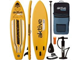 Prancha De Surf AKTIVE Insuflável Nível Avançado 10'' Amarelo (305x81x12 cm)