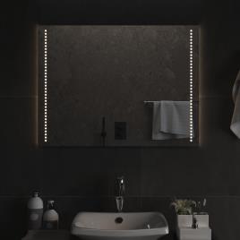 vidaXL Espelho de casa de banho com luzes LED 80x60 cm