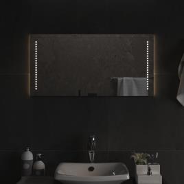 vidaXL Espelho de casa de banho com luzes LED 80x40 cm