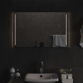 vidaXL Espelho de casa de banho com luzes LED 80x50 cm