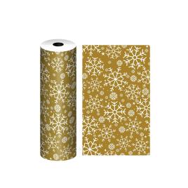 Bobine Papel Embrulho Natal 62CMX4KG Dourado