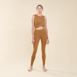 LEGGINGS PREMIUM DE YOGA MULHER COR DE CANELA