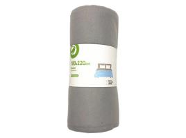 Cobertor Auchan Essencial Polar Cinzento 150g 180x220cm