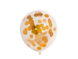 Balões WEFIESTA Confete Dourado Metálico 30 Cm