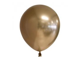 Balões WEFIESTA Dourados Cromados Redondos 30 Cm