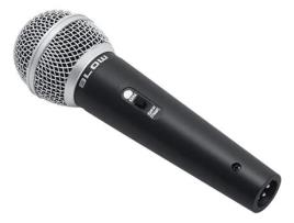 Microfone Dinâmico de Fio com Interruptor Prm317 Blow