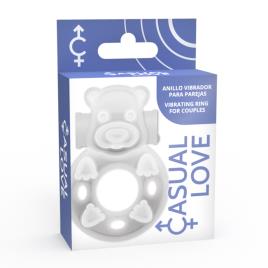 CASUAL LOVE 26 ANEL DE VIBRADOR DE COELHO TRANSPARENTE