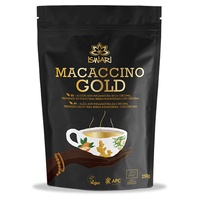 Bebida instantânea de açafrão orgânico de ouro Macaccino 250 g de pó - Iswari