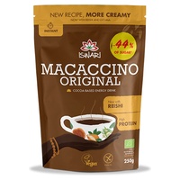 Superalimento macaccino original com cacau orgânico e reishi 250 g de pó - Iswari