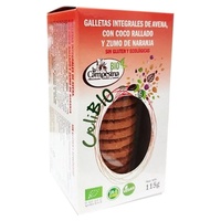 Biscoito de aveia de coco laranja celibio vermelho 115 g - La Campesina