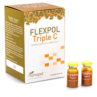 Flexpol triplo C 15 ampolas de 10ml (Pêssego) - Plantapol