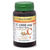 Vit. C + Rose Hips + Cúrcuma 60 comprimidos - Nature Essential