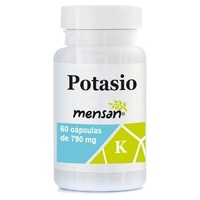 Suporte Muscular de Potássio (K Gluconato) 60 cápsulas vegetais de 790mg - Mensan