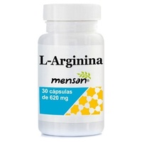 Suporte muscular L-arginina 30 cápsulas vegetais de 620mg - Mensan