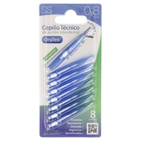 Escova interdental retrátil 0,8 mm 8 unidades - Oratek