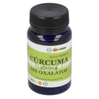 Cúrcuma sem oxalatos 350 60 cápsulas - Alfa Herbal