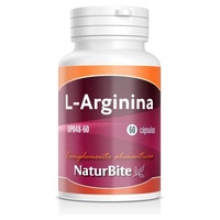 Suporte muscular L-arginina 60 cápsulas de 500mg - Naturbite