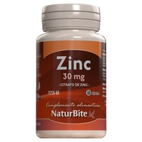 Citrato de zinco 30mg 60 comprimidos - Naturbite