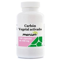 carvão ativado 100 cápsulas de 450mg - Mensan