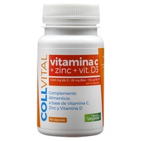 Vitamina C + Zinco + Vitamina D3 Colvital 60 cápsulas vegetais de 683.1mg - Triconatura