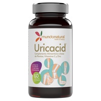 Suporte do Sistema Urinário de Ácido Urico 60 cápsulas vegetais de 918mg - Mundonatural