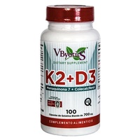 Vitamina K2+D3 100 pérolas de 700mg - Vbyotics