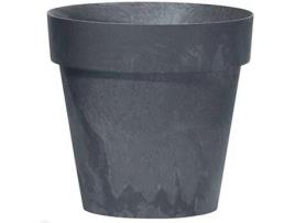 Vaso PROSPERPLAST Cube Beton Efect (Cinzento - 20 x 17.7cm)