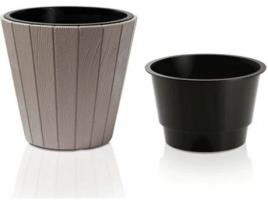 Vaso PROSPERPLAST Woode (Bege - 29.9 x 29.9 x 28.1 cm)