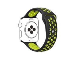 Bracelete Desportiva para Apple Watch Se (2022) 44Mm Preto / Verde