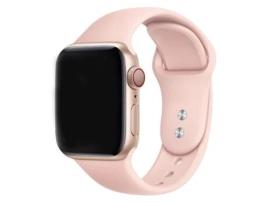 Bracelete Silicone para Apple Watch Se (2022) 44Mm Rosa