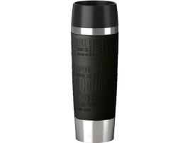 Garrafa Térmica EMSA Travel Mug Grande Preto