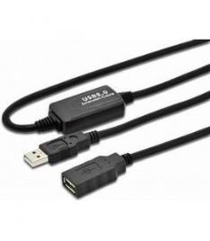 Digitus Cabo Extensao Activa USB 2.0 Preto - 10MT