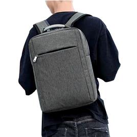 Mochila para Portátil Fashion, 15,6”, Cinzento com Auscultadores LF-301, com Microfone