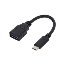 CU0098D CABO ADAPTADOR USB TIPO C M PARA A F OTG PRETO 20CM